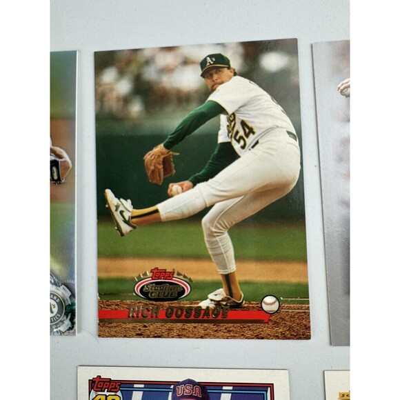 Oakland A’s 12 Card Lot NM Eckersley x3 Giambi x5 Henderson Chapman Gossett - Picture 4 of 13